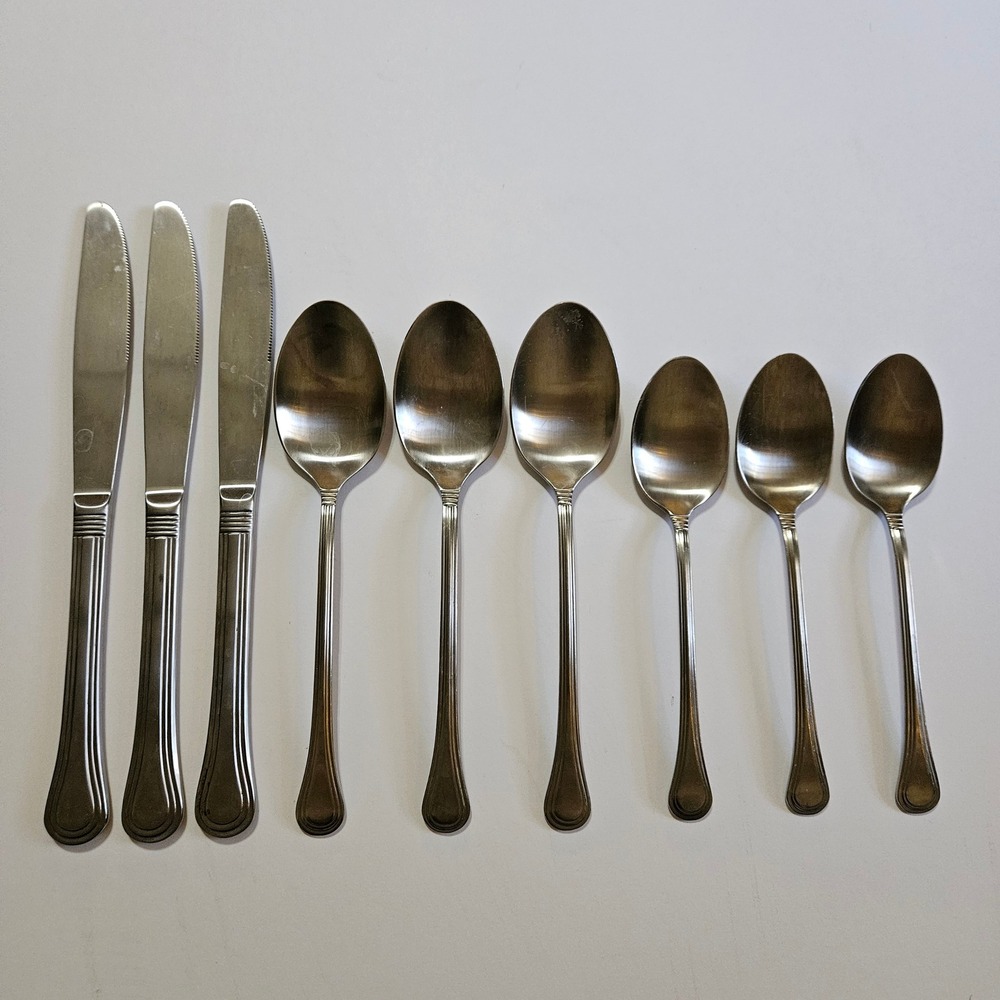 J.A. Henckels Astley 18/10 Stainless Steel Flatware 9 Piece Set Knives & Spoons